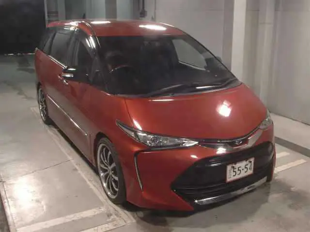 2016 Toyota Estima Aeras Premium G Red Van for sale, Japanese used car export - photo 1 of 10 | GULJI TRADERS