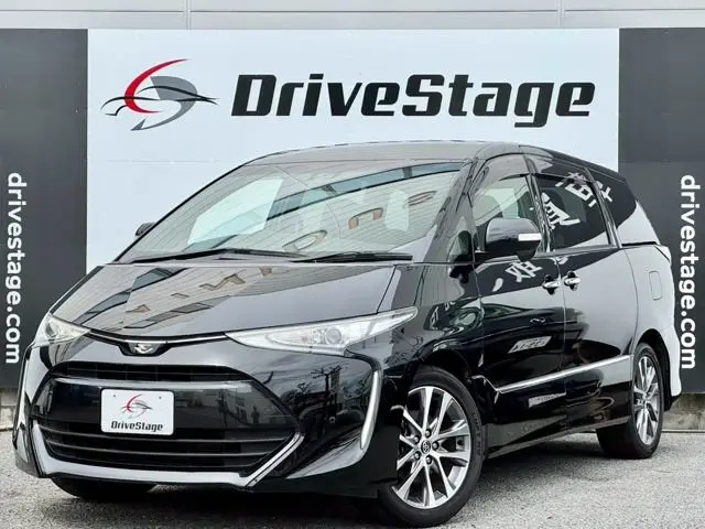 2017 Toyota Estima Aeras Premium ★Flip-down★Alpine Navigation★ - photo 1 2017 Toyota Estima Aeras Premium ★Flip-down★Alpine Navigation★ Black Van for sale, Japanese used car export - photo 1 of 42 | GULJI TRADERS