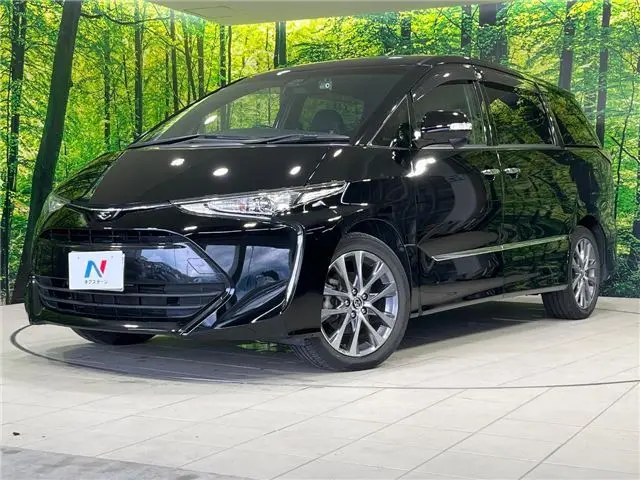 2017 Toyota Estima Aeras Premium Black Van for sale, Japanese used car export - photo 1 of 30 | GULJI TRADERS