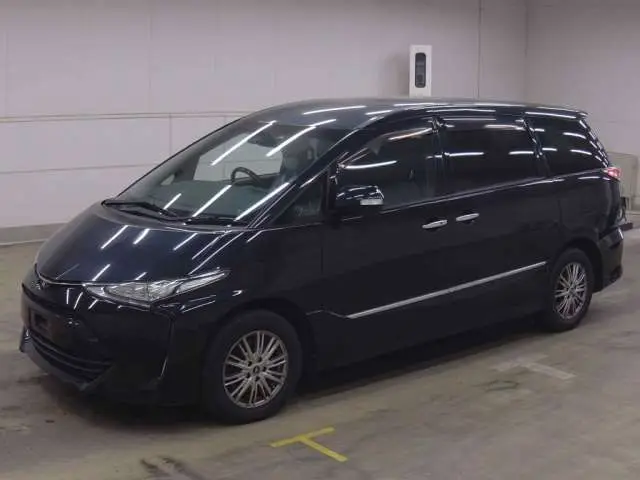 2017 Toyota Estima Aeras Premium 4WD Black Van for sale, Japanese used car export - photo 1 of 3 | GULJI TRADERS