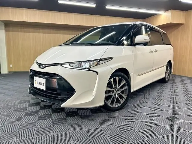 2017 Toyota Estima Aeras Premium Pearl Van for sale, Japanese used car export - photo 1 of 9 | GULJI TRADERS