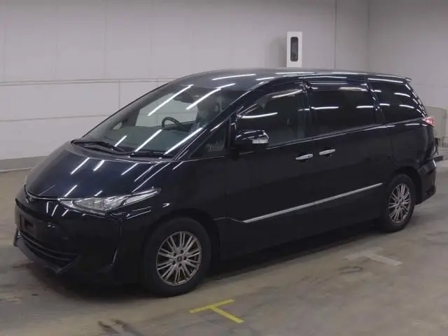 2017 Toyota Estima Aeras Premium 4WD Black Van for sale, Japanese used car export - photo 1 of 3 | GULJI TRADERS