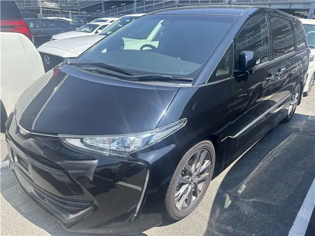 2018 Toyota Estima Aeras Premium Black Van for sale, Japanese used car export | GULJI TRADERS