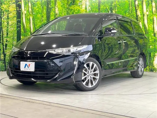 2018 Toyota Estima Aeras Premium Black Van for sale, Japanese used car export | GULJI TRADERS