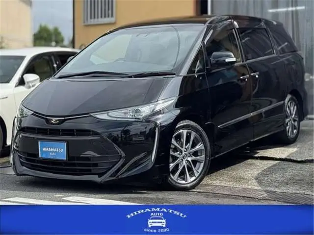 2018 Toyota Estima 2.4 Aeras Premium Black Van for sale, Japanese used car export | GULJI TRADERS