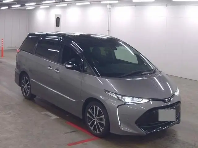 2018 Toyota Estima Aeras Premium-G Gray Van for sale, Japanese used car export | GULJI TRADERS
