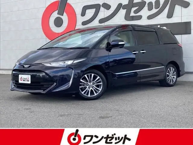2019 Toyota Estima 2.4 Aeras Smart Genuine 9-inch Navigation System &amp; Safety Black Van for sale, Japanese used car export | GULJI TRADERS