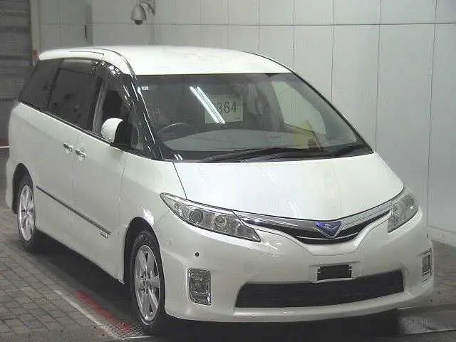2009 Toyota Estima Hybrid 4WD Hybrid G Pearl Van for sale, Japanese used car export - photo 1 of 6 | GULJI TRADERS