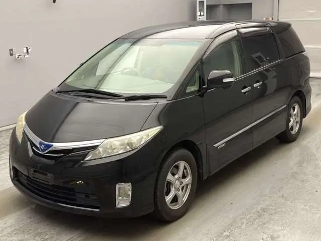2010 Toyota Estima Hybrid X 4WD Black Van for sale, Japanese used car export - photo 1 of 15 | GULJI TRADERS