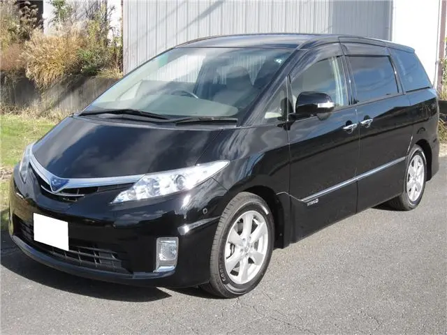2011 Toyota Estima Hybrid G Leather Package Black Van for sale, Japanese used car export - photo 1 of 80 | GULJI TRADERS