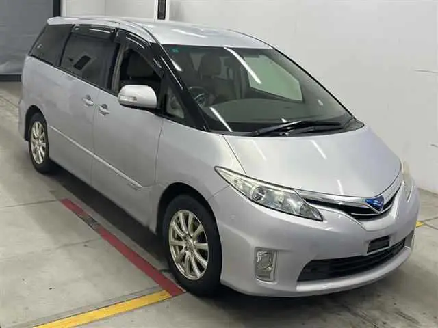 2011 Toyota Estima Hybrid G 4WD Purple Van for sale, Japanese used car export - photo 1 of 7 | GULJI TRADERS