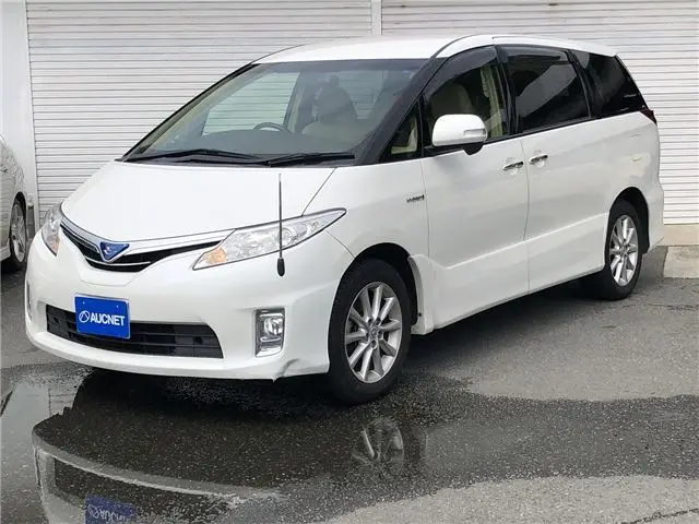 2013 Toyota Estima Hybrid X☆Genuine 8-inch navigation system☆Leather seats☆Power back door☆Crew control☆Dual power sliding doors - photo 1 2013 Toyota Estima Hybrid X☆Genuine 8-inch navigation system☆Leather seats☆Power back door☆Crew control☆Dual power sliding doors Pearl Van for sale, Japanese used car export - photo 1 of 80 | GULJI TRADERS