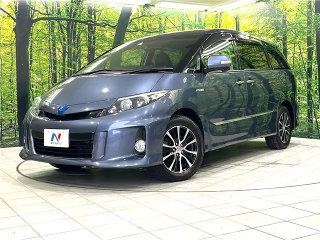 2013 Toyota Estima Hybrid Aeras Premium Edition - photo 1 2013 Toyota Estima Hybrid Aeras Premium Edition Blue Van for sale, Japanese used car export - photo 1 of 30 | GULJI TRADERS