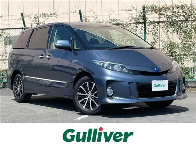 2013 Toyota Estima Hybrid Aeras Premium Edition 4WD - photo 1 2013 Toyota Estima Hybrid Aeras Premium Edition 4WD Blue Van for sale, Japanese used car export - photo 1 of 23 | GULJI TRADERS