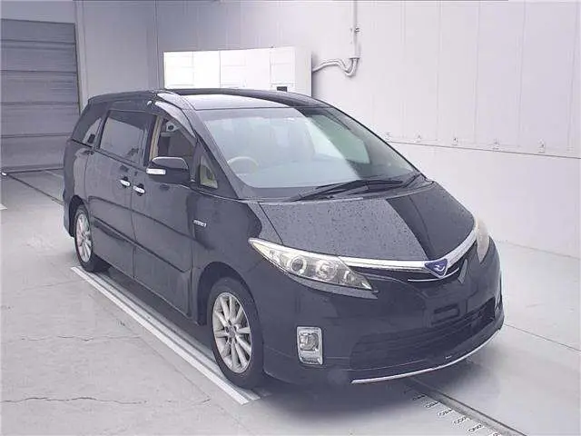 2013 Toyota Estima Hybrid 4WD Hybrid X Black Van for sale, Japanese used car export - photo 1 of 11 | GULJI TRADERS