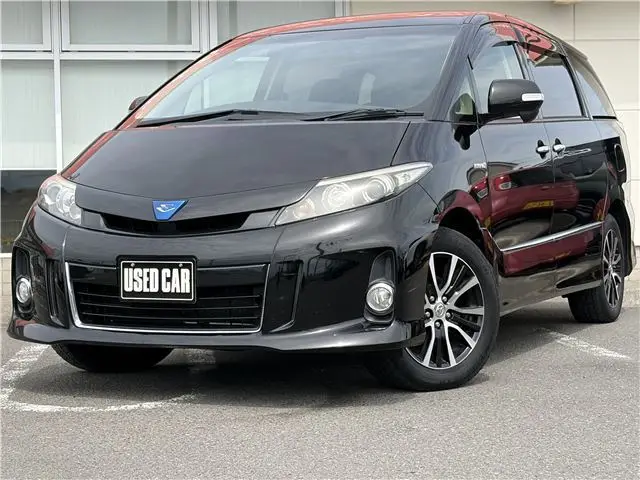 2014 Toyota Estima Hybrid Aeras - photo 1 2014 Toyota Estima Hybrid Aeras Black Van for sale, Japanese used car export - photo 1 of 18 | GULJI TRADERS