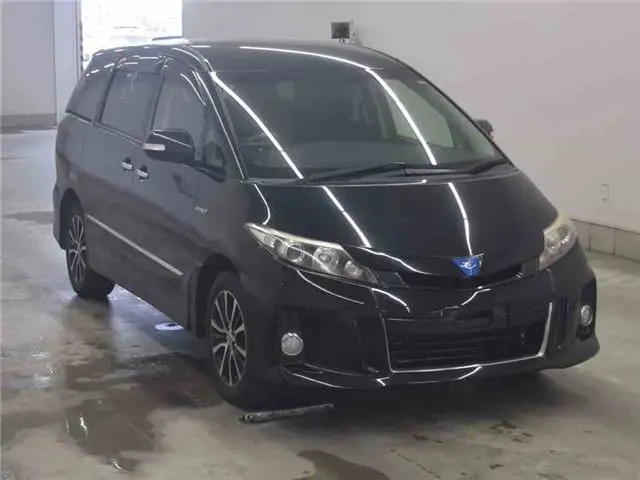 2014 Toyota Estima Hybrid Aeras Premium Edition ★ Cold Weather Specification - photo 1 2014 Toyota Estima Hybrid Aeras Premium Edition ★ Cold Weather Specification Black Van for sale, Japanese used car export - photo 1 of 11 | GULJI TRADERS