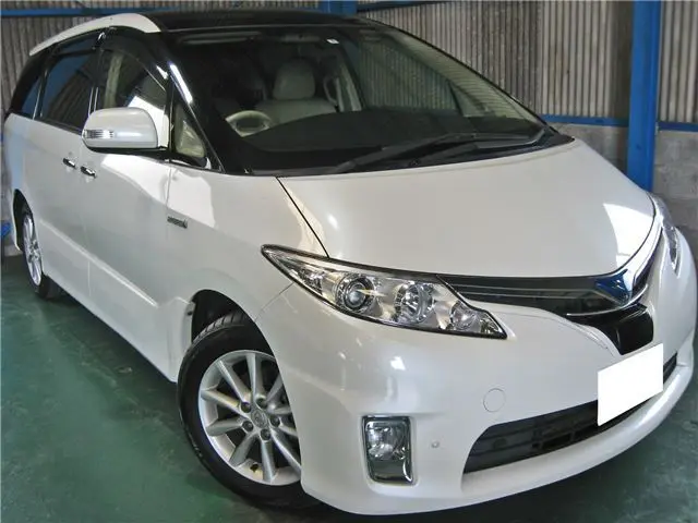 2014 Toyota Estima Hybrid G - photo 1 2014 Toyota Estima Hybrid G Pearl Van for sale, Japanese used car export - photo 1 of 80 | GULJI TRADERS