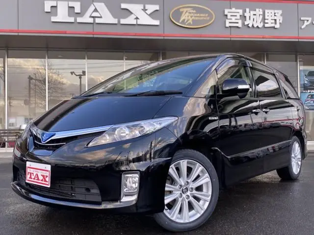 2014 Toyota Estima Hybrid 2.4 X 4WD - photo 1 2014 Toyota Estima Hybrid 2.4 X 4WD Black Van for sale, Japanese used car export - photo 1 of 16 | GULJI TRADERS
