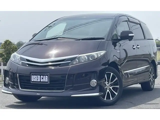 2015 Toyota Estima Hybrid 4WD Hybrid Aeras Premium Edition - photo 1 2015 Toyota Estima Hybrid 4WD Hybrid Aeras Premium Edition Purple Van for sale, Japanese used car export - photo 1 of 38 | GULJI TRADERS