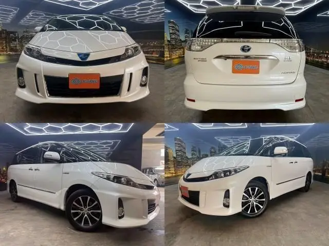 2015 Toyota Estima Hybrid Aeras Premium Edition - photo 1 2015 Toyota Estima Hybrid Aeras Premium Edition Pearl Van for sale, Japanese used car export - photo 1 of 9 | GULJI TRADERS