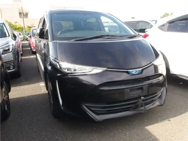 2016 Toyota Estima Hybrid Aeras Premium-G 4WD Black Van for sale, Japanese used car export - photo 1 of 9 | GULJI TRADERS