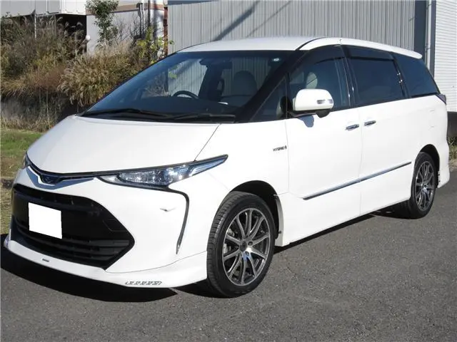2016 Toyota Estima Hybrid Aeras Smart - photo 1 2016 Toyota Estima Hybrid Aeras Smart Pearl Van for sale, Japanese used car export - photo 1 of 80 | GULJI TRADERS