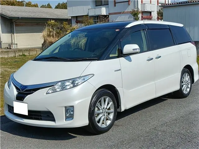 2016 Toyota Estima Hybrid G Pearl Van for sale, Japanese used car export - photo 1 of 80 | GULJI TRADERS