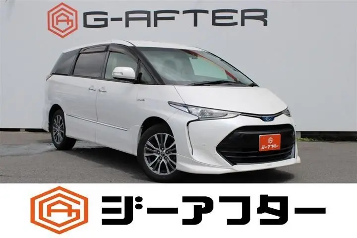 2016 Toyota Estima Hybrid 2.4 Aeras Premium G - photo 1 2016 Toyota Estima Hybrid 2.4 Aeras Premium G Pearl Van for sale, Japanese used car export - photo 1 of 30 | GULJI TRADERS