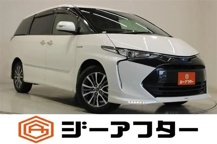 2016 Toyota Estima Hybrid 2.4 Aeras Premium G - photo 1 2016 Toyota Estima Hybrid 2.4 Aeras Premium G Pearl Van for sale, Japanese used car export - photo 1 of 30 | GULJI TRADERS