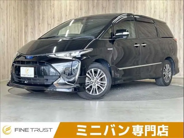 2017 Toyota Estima Hybrid AERAS PREMIUM-G - photo 1 2017 Toyota Estima Hybrid AERAS PREMIUM-G Black Van for sale, Japanese used car export - photo 1 of 50 | GULJI TRADERS