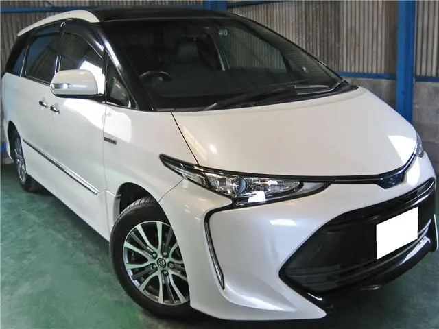 2017 Toyota Estima Hybrid Aeras Premium - photo 1 2017 Toyota Estima Hybrid Aeras Premium Pearl Van for sale, Japanese used car export - photo 1 of 80 | GULJI TRADERS