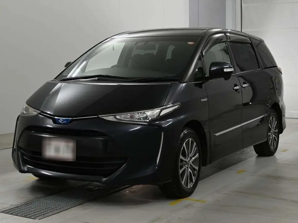 2017 Toyota Estima Hybrid Aeras Premium 4WD - photo 1 2017 Toyota Estima Hybrid Aeras Premium 4WD Black Van for sale, Japanese used car export - photo 1 of 12 | GULJI TRADERS