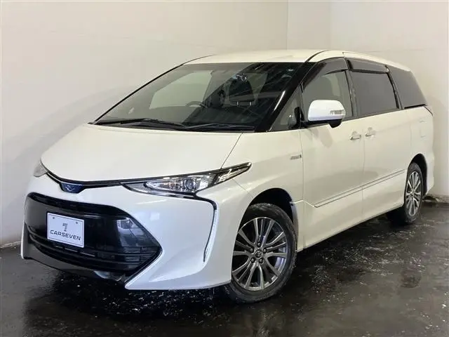 2018 Toyota Estima Hybrid 2.4 Aeras 8 people Pearl Van for sale, Japanese used car export | GULJI TRADERS