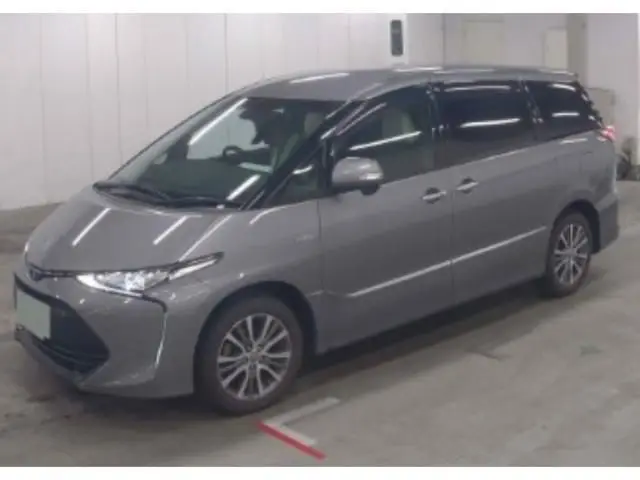 2018 Toyota Estima Hybrid Aeras Smart Gray Van for sale, Japanese used car export | GULJI TRADERS