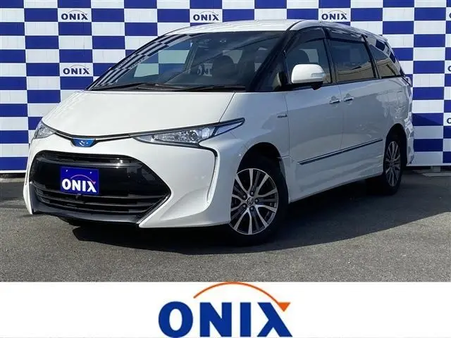 2019 Toyota Estima Hybrid 2.4 Aeras Premium - photo 1 2019 Toyota Estima Hybrid 2.4 Aeras Premium Pearl Van for sale, Japanese used car export - photo 1 of 30 | GULJI TRADERS
