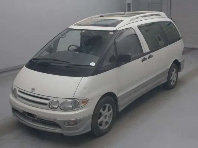 1998 Toyota Estima Lucida 4WD Pearl Van for sale, Japanese used car export - photo 1 of 8 | GULJI TRADERS