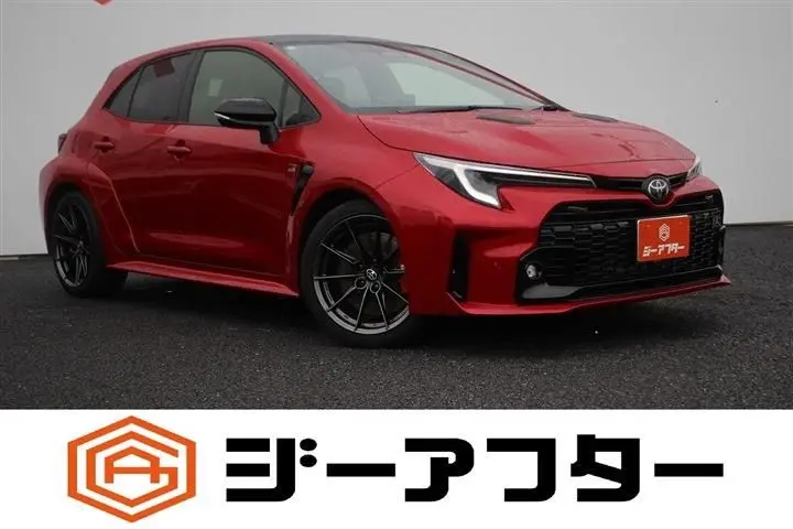 2024 Toyota GR Corolla 1.6GR RZ 4WD Red Sedan for sale, Japanese used car export - photo 1 of 30 | GULJI TRADERS