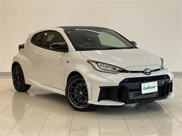2025 Toyota GR Yaris RZ High Performance 4WD White Coupe for sale, Japanese used car export - photo 1 of 24 | GULJI TRADERS