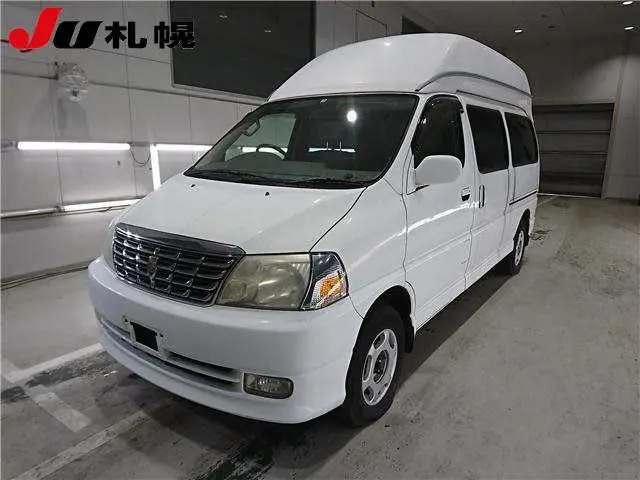 2002 Toyota Grand Hiace 4WD camper van White Van for sale, Japanese used car export - photo 1 of 9 | GULJI TRADERS