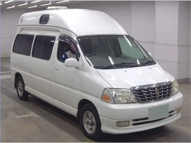 2004 Toyota Grand Hiace Camping ★ 4WD - photo 1 2004 Toyota Grand Hiace Camping ★ 4WD White Van for sale, Japanese used car export - photo 1 of 14 | GULJI TRADERS
