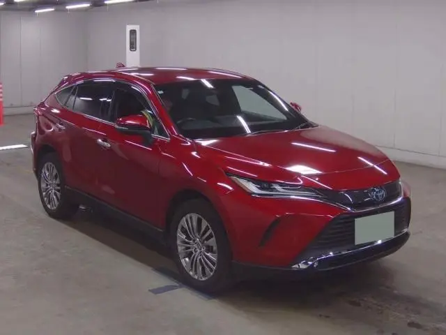 2025 Toyota Harrier Hybrid Hybrid Z 4WD Red SUV for sale, Japanese used car export - photo 1 of 5 | GULJI TRADERS