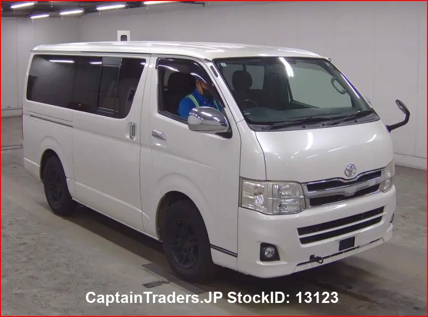 2011 Toyota Hiace Van WHITE M Van for sale, Japanese used car export - photo 1 of 7 | GULJI TRADERS