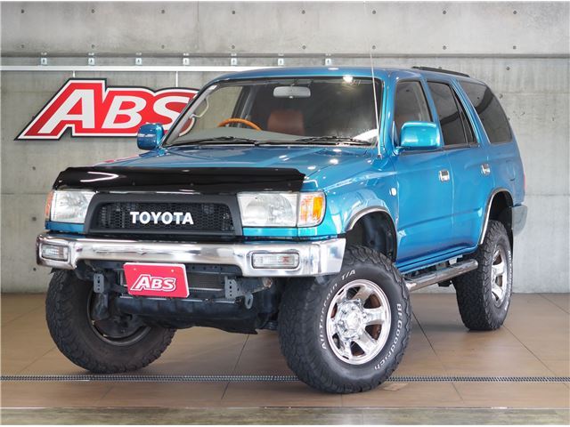 1996 Toyota Hilux Surf SSR-X *Exhibited from Okinawa Prefecture Blue Painted Truck for sale, Japanese used car export | GULJI TRADERS