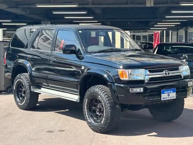 1996 Toyota Hilux Surf SSR-X Lift-up 16-inch Alloy Wheels B - photo 1 1996 Toyota Hilux Surf SSR-X Lift-up 16-inch Alloy Wheels B Black Color changed Truck for sale, Japanese used car export - photo 1 of 9 | GULJI TRADERS