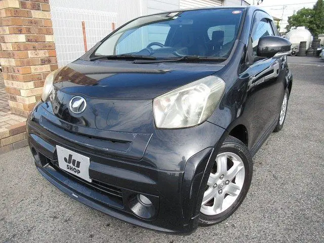 2008 Toyota IQ 100G Leather Package, Navigation, Smart Key, Modellista - photo 1 2008 Toyota IQ 100G Leather Package, Navigation, Smart Key, Modellista Black Sedan for sale, Japanese used car export - photo 1 of 23 | GULJI TRADERS