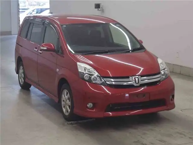 2012 Toyota Isis Platana V Selection 4WD - photo 1 2012 Toyota Isis Platana V Selection 4WD Red Van for sale, Japanese used car export | GULJI TRADERS