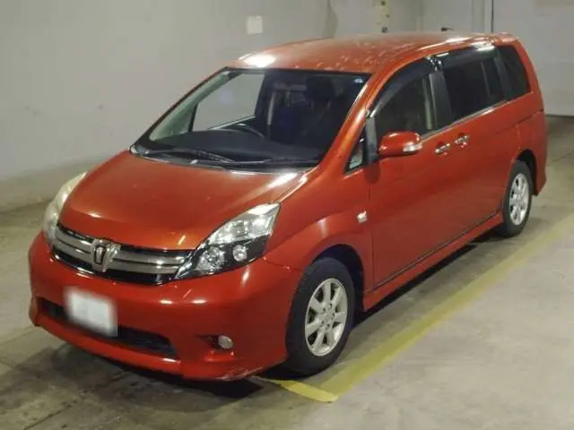 2012 Toyota Isis Platana V Selection 4WD Red Van for sale, Japanese used car export - photo 1 of 12 | GULJI TRADERS
