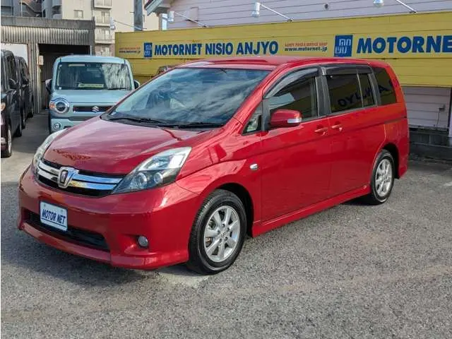 2013 Toyota Isis 1.8 Platana Red Van for sale, Japanese used car export - photo 1 of 40 | GULJI TRADERS