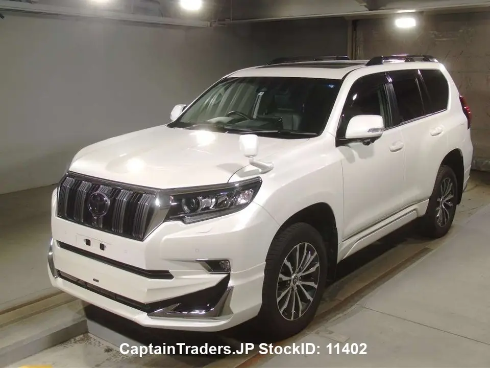 2019 Toyota Land Cruiser Prado - photo 1 2019 Toyota Land Cruiser Prado Pearl white SUV for sale, Japanese used car export | GULJI TRADERS